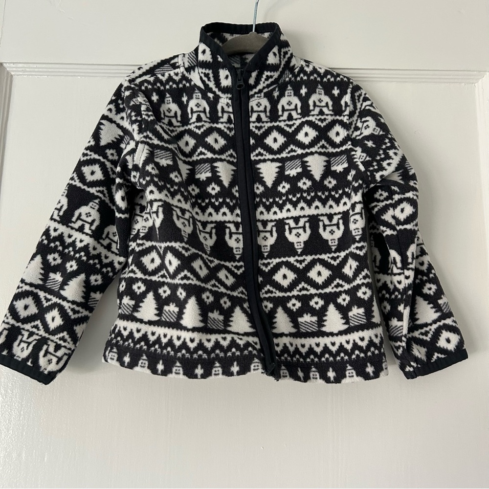 Oshkosh B’Gosh Fleece Jacket Fair Isle Style Print - Toddler Size 24 Months